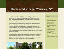 Tablet Screenshot of homesteadvillagewarwickny.com